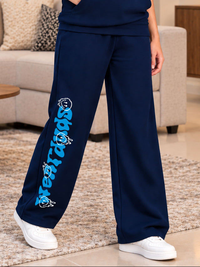 WOMEN LOUNGEWEAR CASUAL JOGGERS NAVY BLUE
