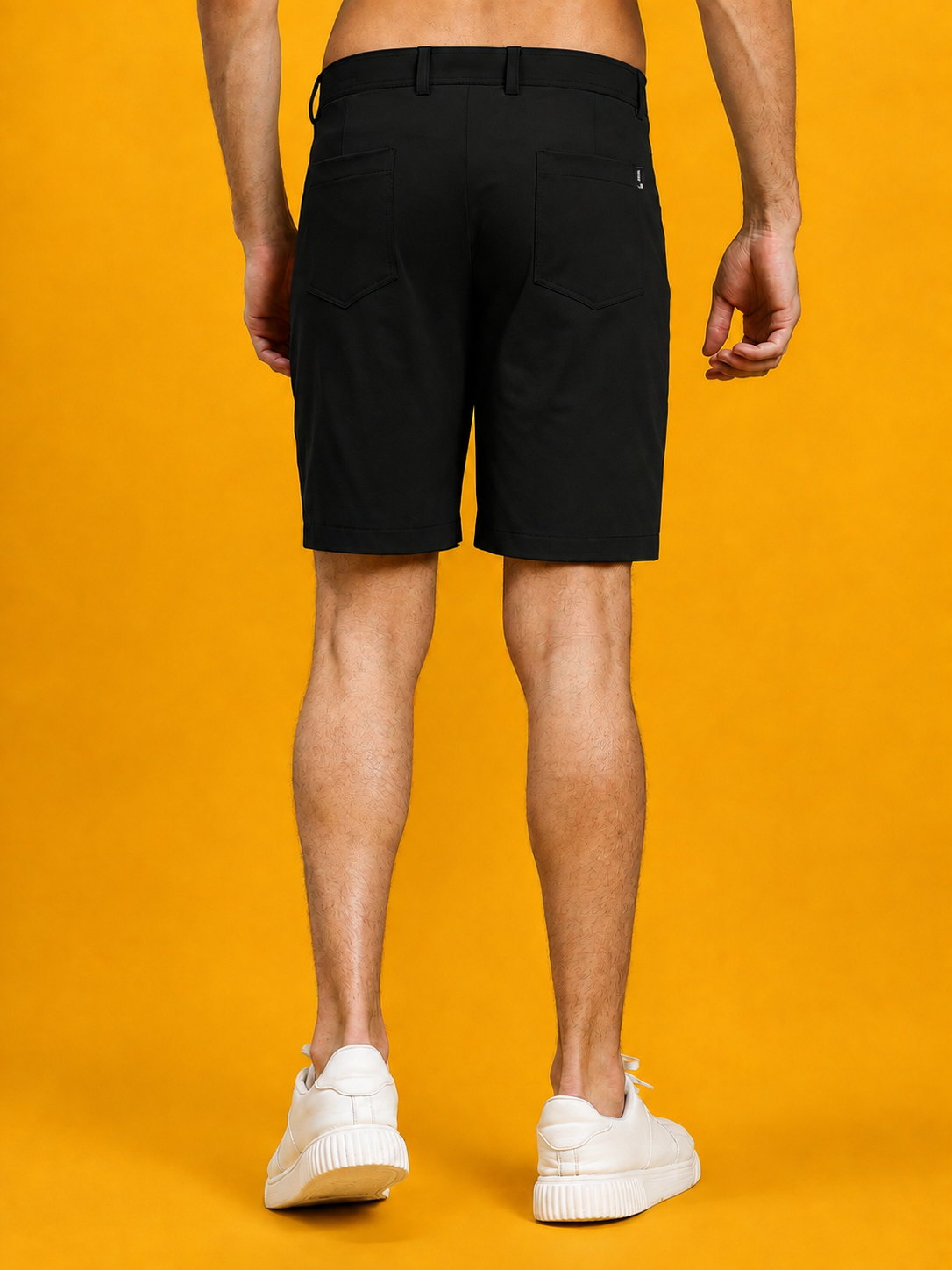 SMART CASUAL TOBACCO REGULAR SHORTS NAVY BLUE