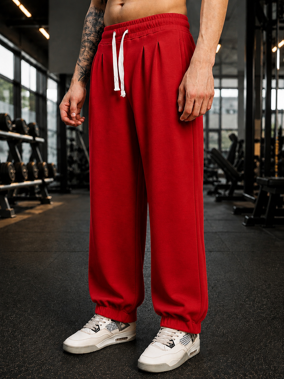 COOLFIT BAGGY LOOSE FIT JOGGER RED