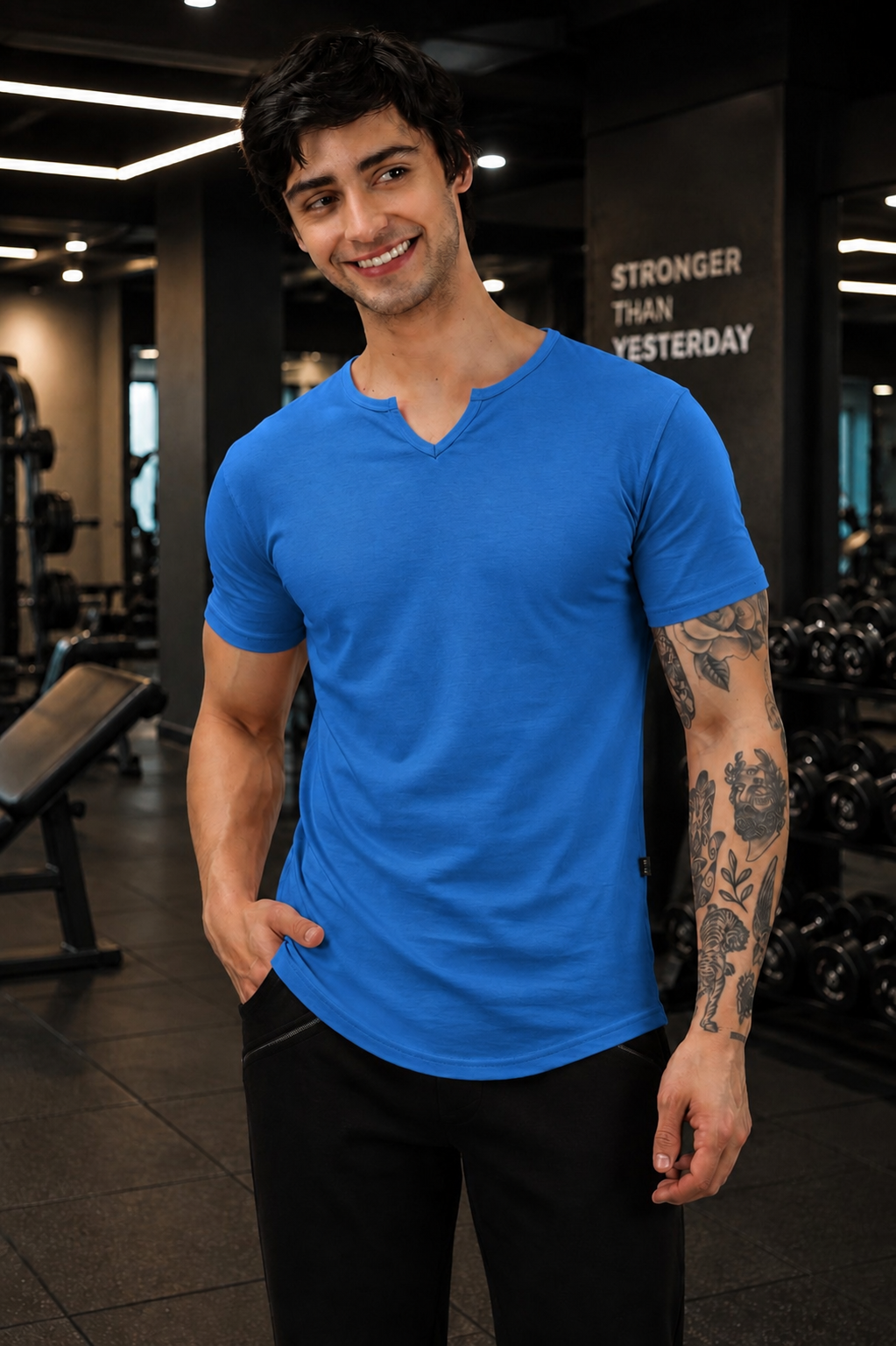 VIKING REGULAR FIT T-SHIRT ROYAL BLUE