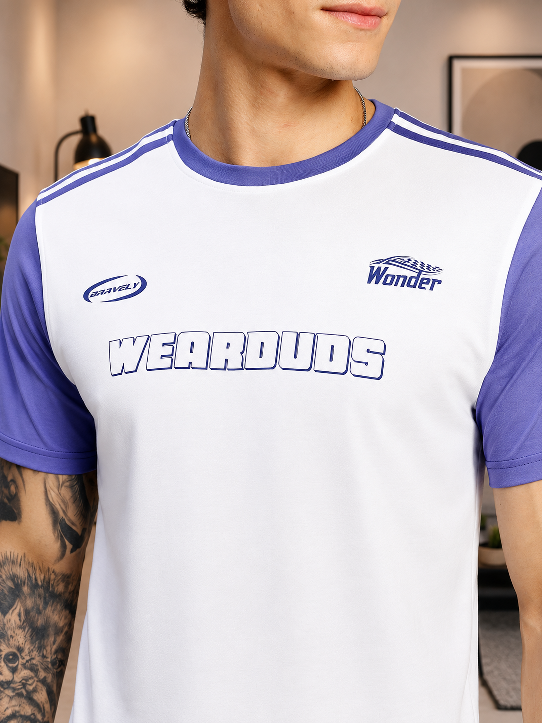 STREET WONDER REGULAR FIT T-SHIRT WHITE MULTI