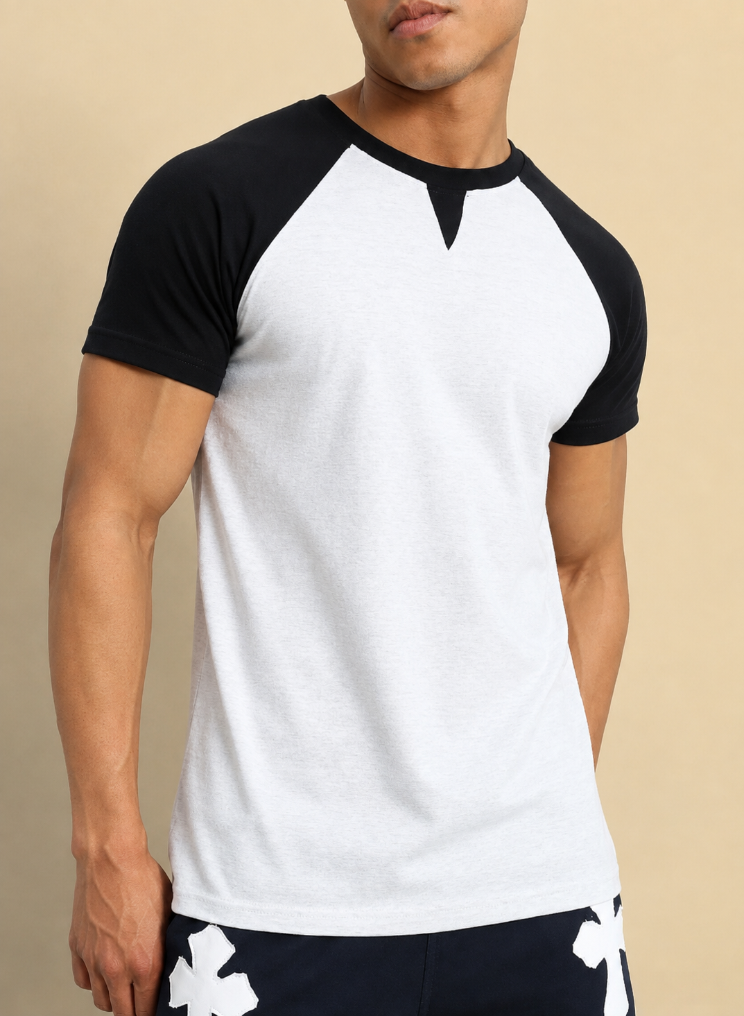 VERPA REGULAR FIT T-SHIRT GREY MELANGE