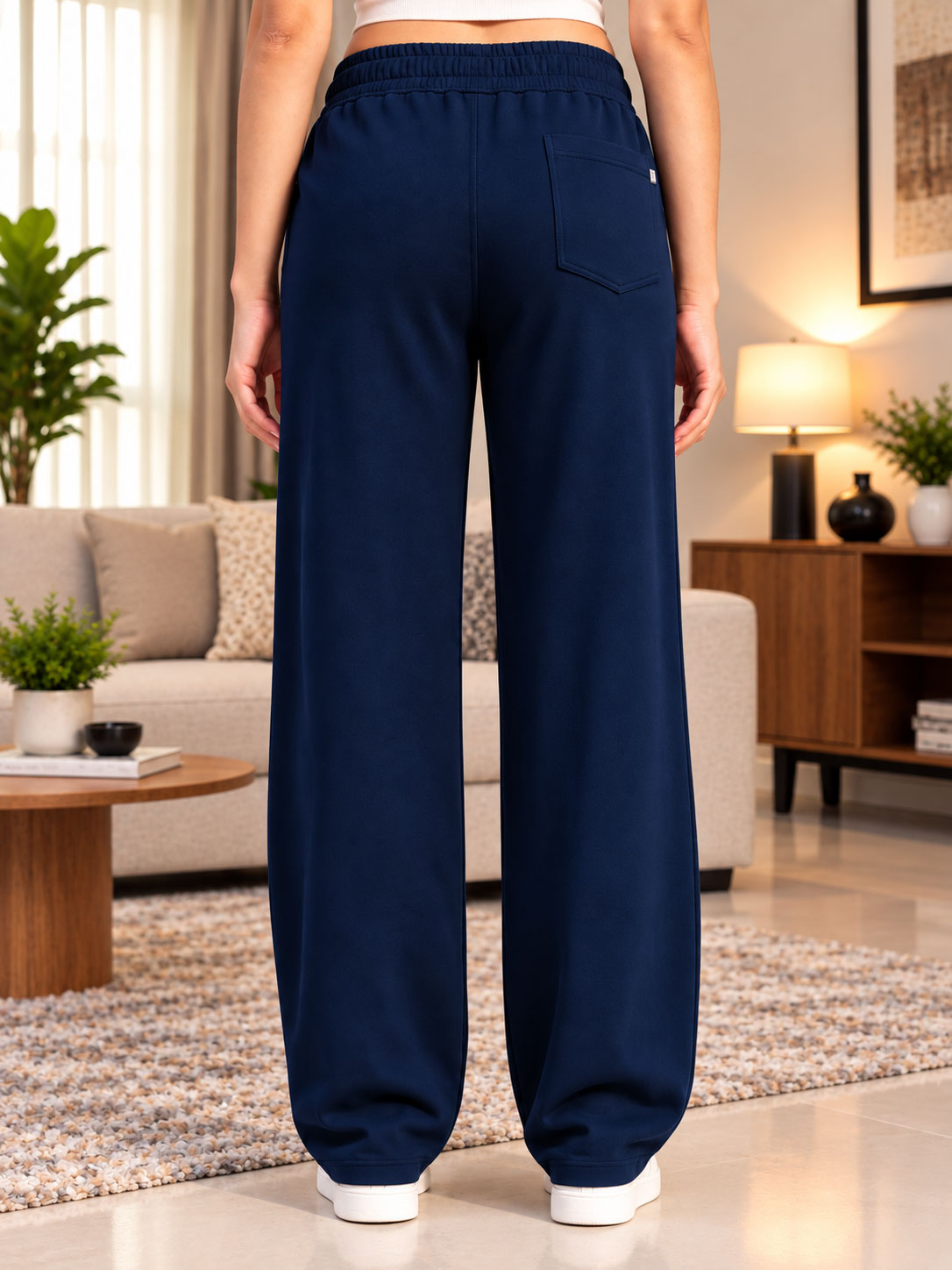 WOMEN LOUNGEWEAR SLEEVELESS HOODED CO-ORD NAVY BLUE
