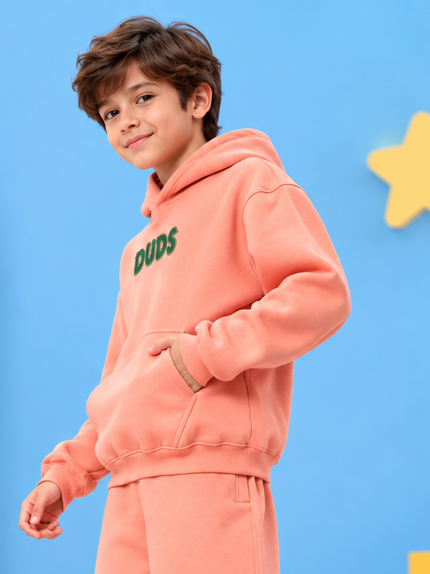JUDY NICK ZOOTOPIA FLEECE HOODIE PEACH