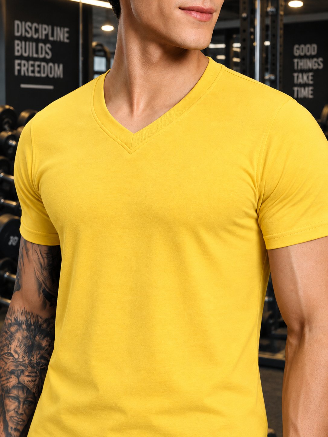 CORE SHORT REGULAR FIT T-SHIRT YELLOW