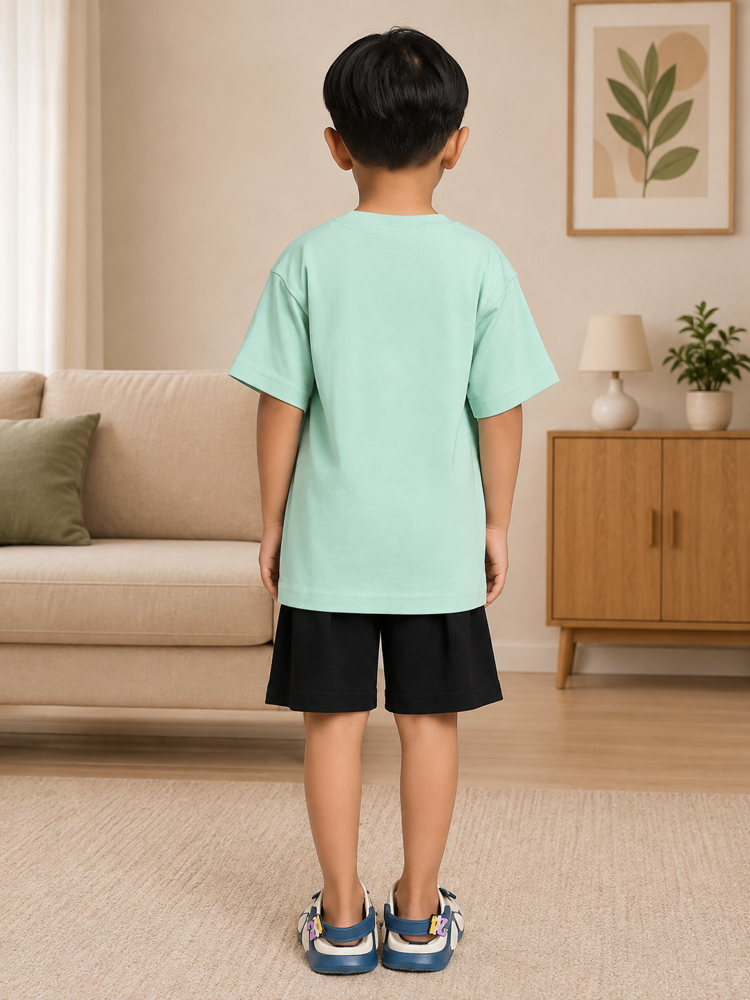 FUN MONSTER GRAPHIC CO-ORD FOR BOYS GIRLS GREEN BLACK