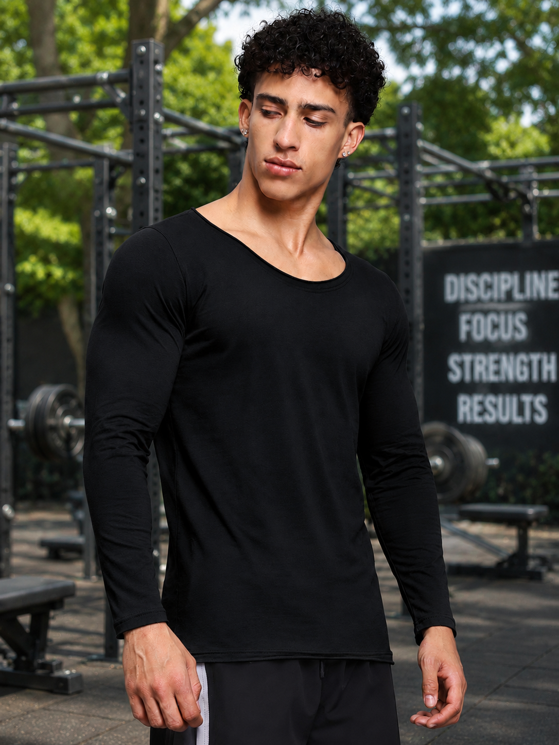 Stay sleek and confident in the JOEL SLIM FIT COTTON SWEATSHIRT BLACK—soft, modern, and perfect for versatile everyday wear.