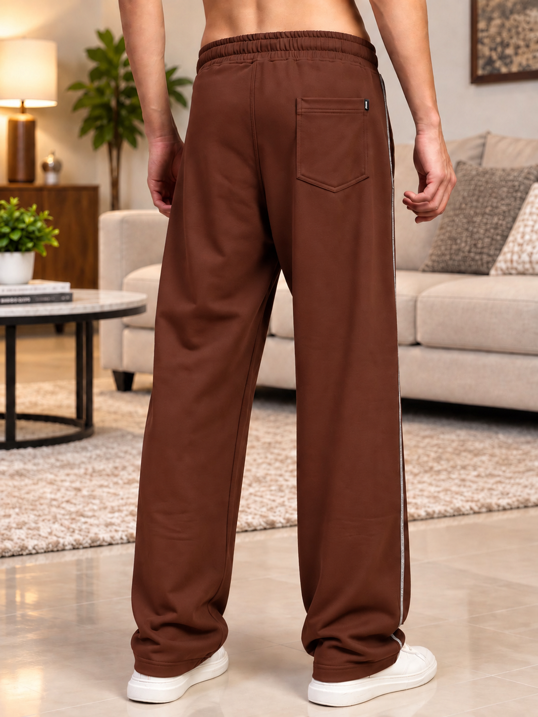 BEAT MODE FIT JOGGERS DARK BROWN