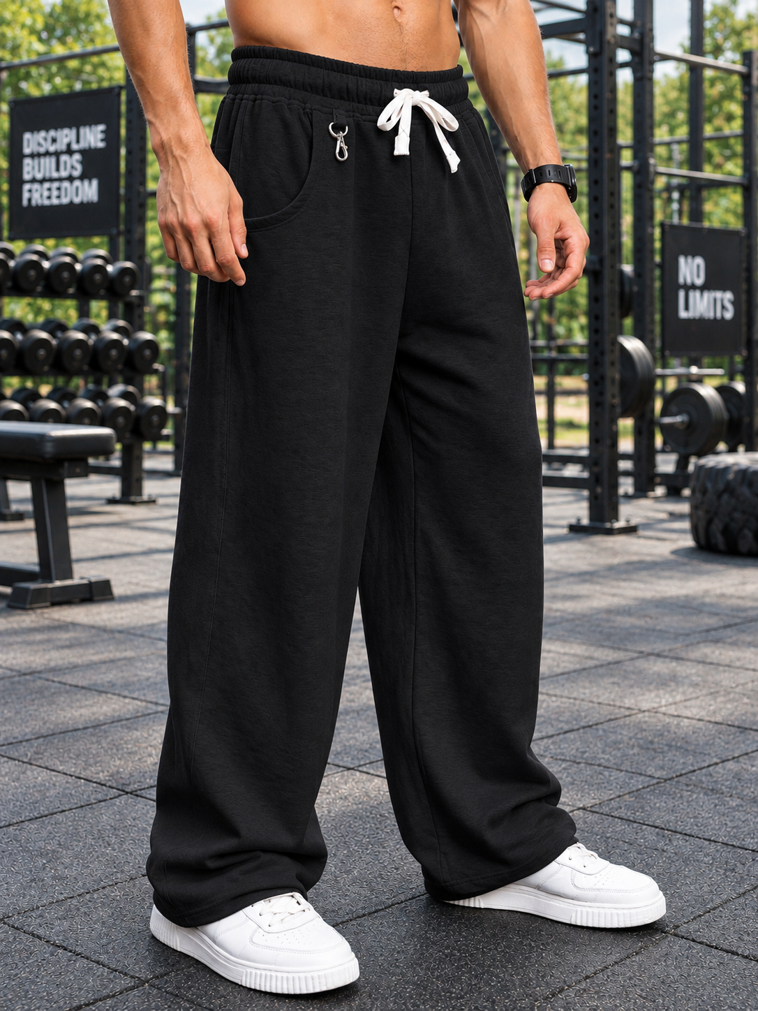 CARABINER UTILITY BAGGY JOGGERS BLACK