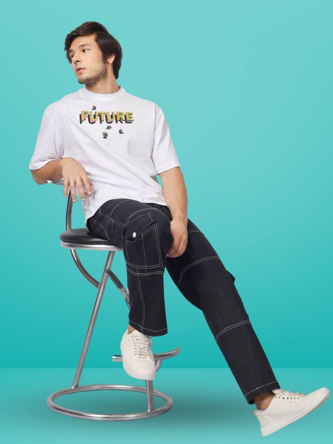 Future Over-Sized T-Shirt (White) - Wearduds