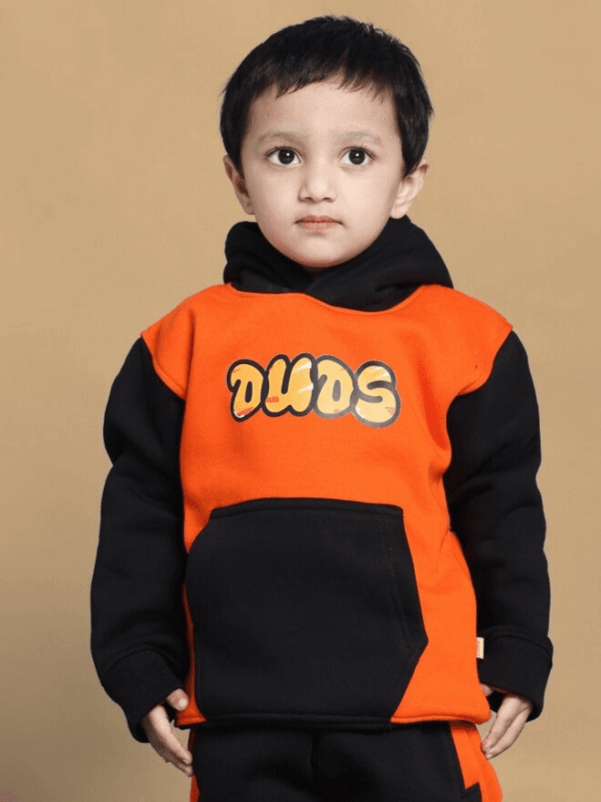GARFIELD OVERSIZED HOODIE FOR BOYS GIRLS ORANGE BLACK - KIDS HOODIE