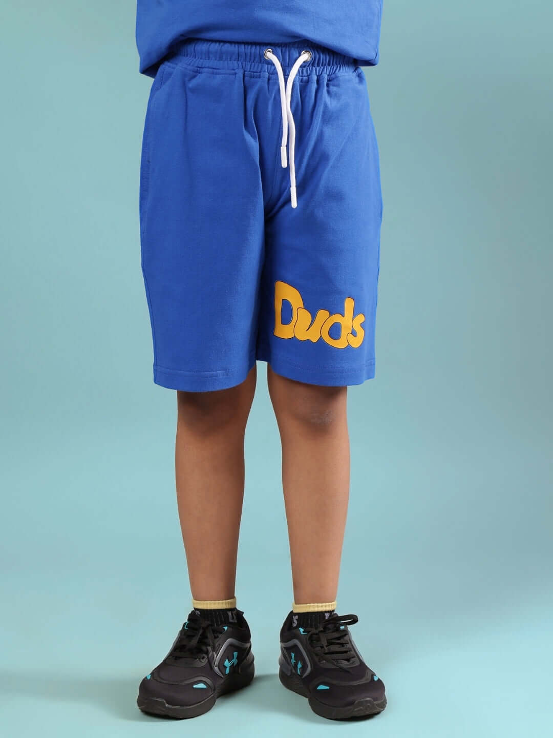 GO MOTION SHORTS FOR BOYS & GIRLS ROYAL BLUE with vibrant sporty design.