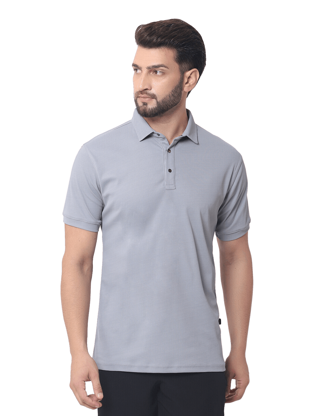 GRAINED POLO NECK WRINKLE FREE T - SHIRT - Polo T-shirt
