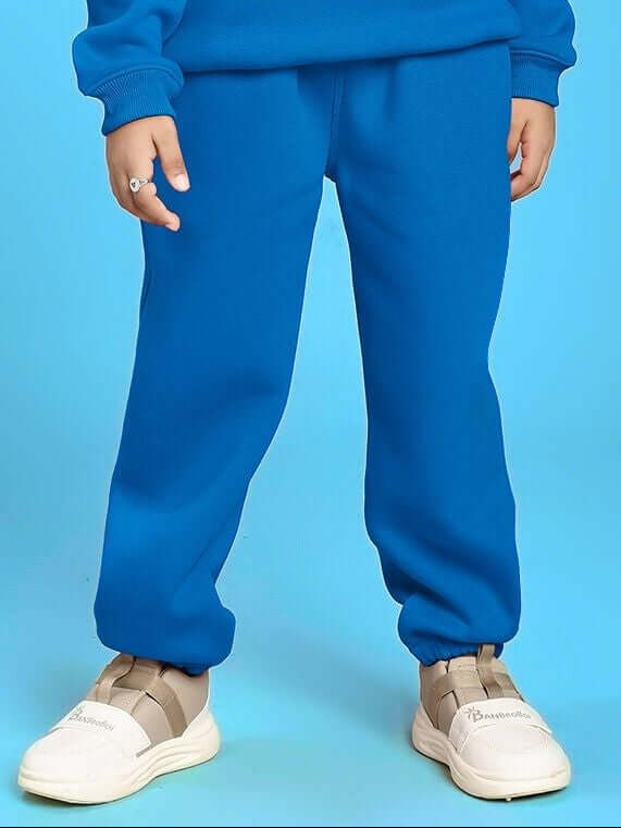 GROW AND GLOW FLEECE JOGGER FOR BOYS AND GIRLS BLUE - KIDS JOGGER