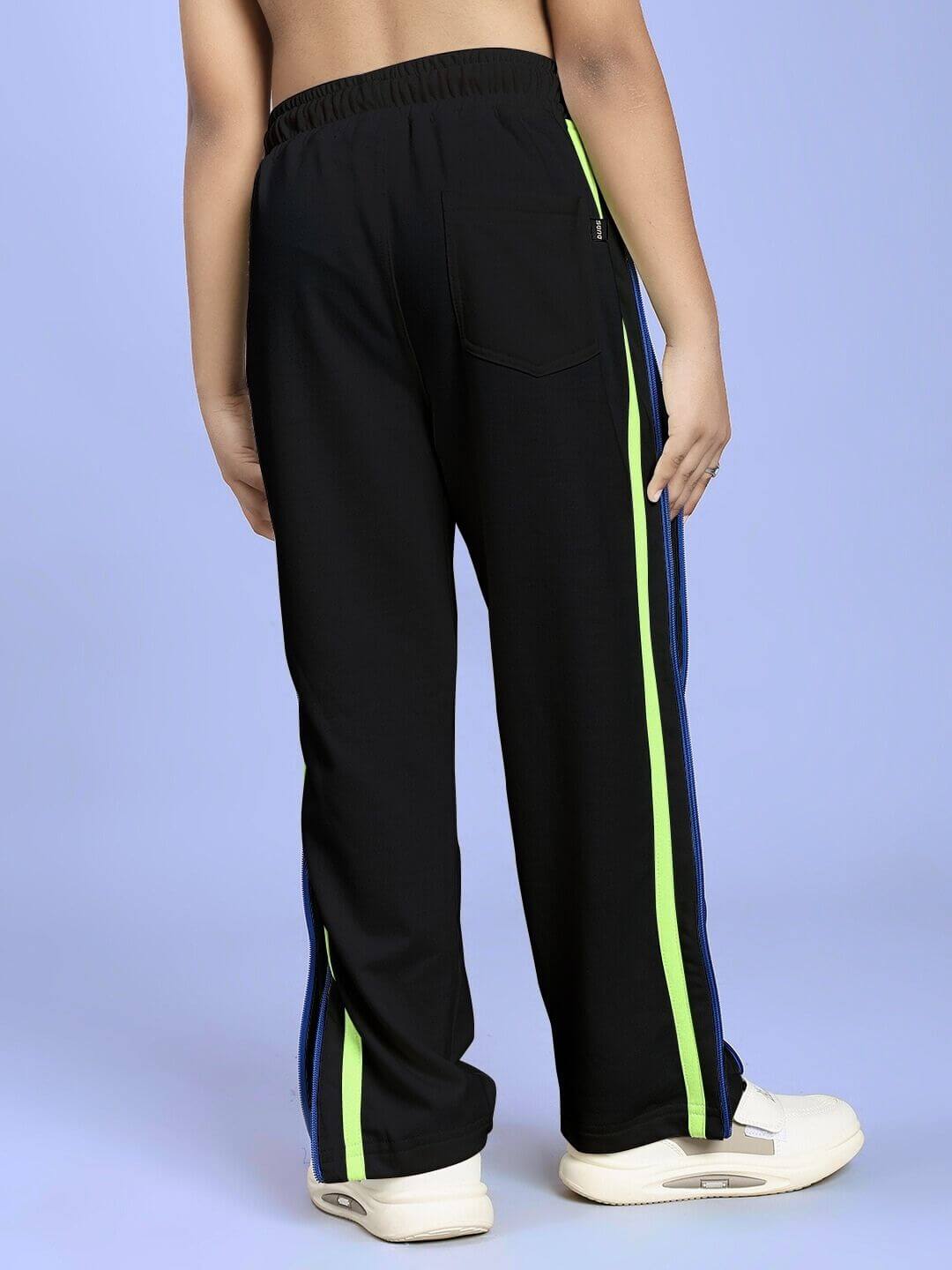 IMPERIAL SIDE ZIPPER JOGGER FOR BOYS AND GIRLS BLACK - KIDS JOGGER
