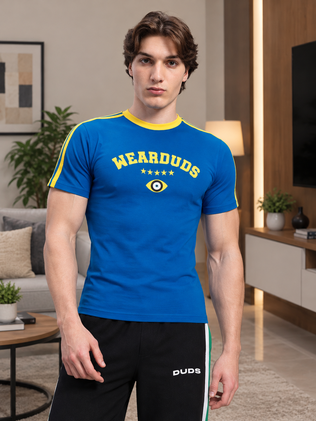 IRISH REGULAR FIT T-SHIRT BLUE - Wearduds, view 1
