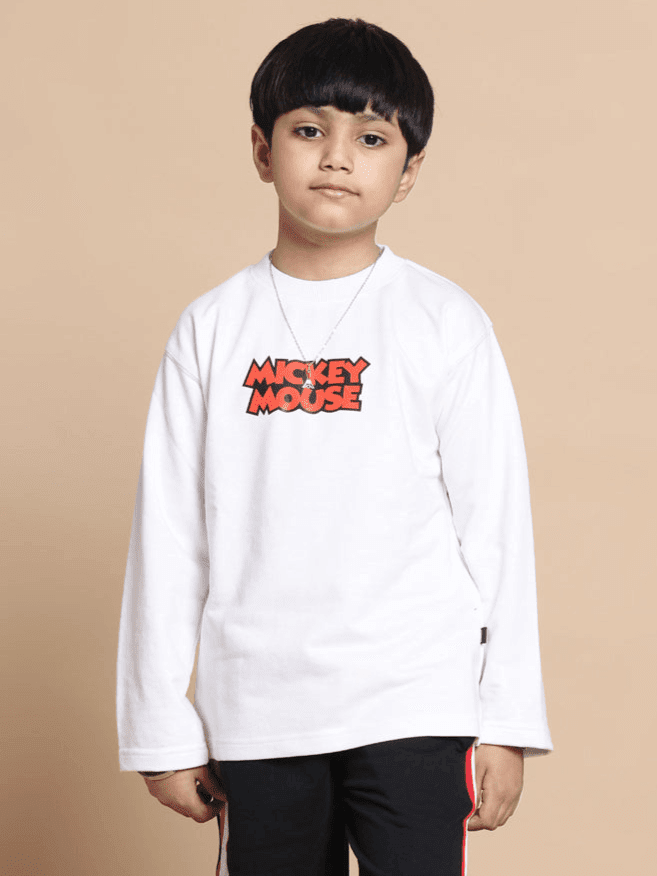 JIMMIE OVER - SIZED SWEATSHIRT FOR BOYS GIRLS WHITE - KIDS SWEATSHIRT