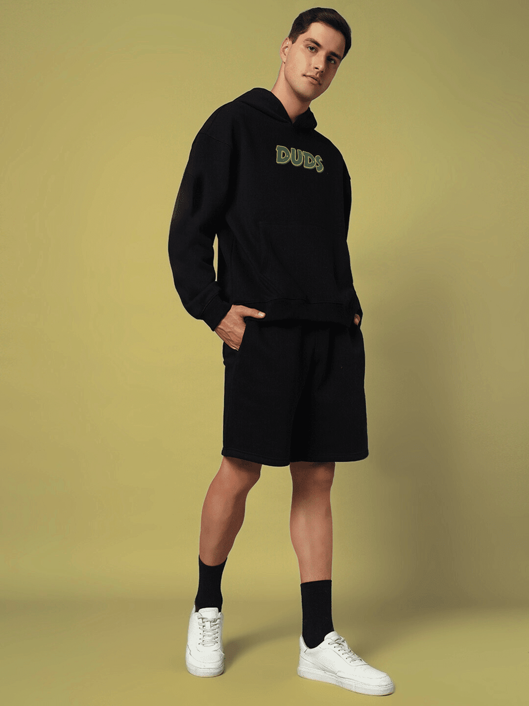JUDY NICK ZOOTOPIA FLEECE CO-ORD BLACK unisex cartoon streetwear outfit