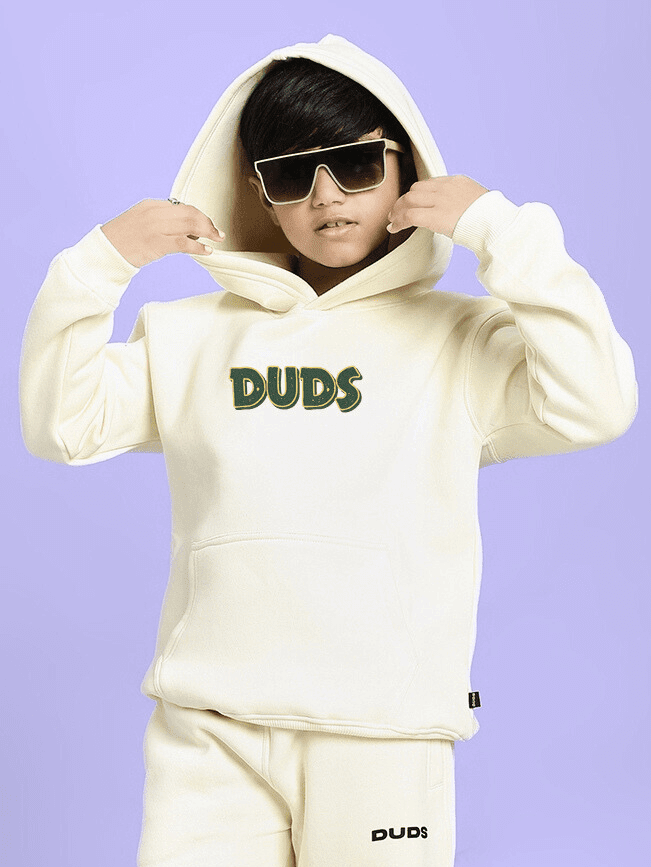 JUDY NICK ZOOTOPIA FLEECE HOODIE FOR BOYS GIRLS OFF WHITE - KIDS HOODIE