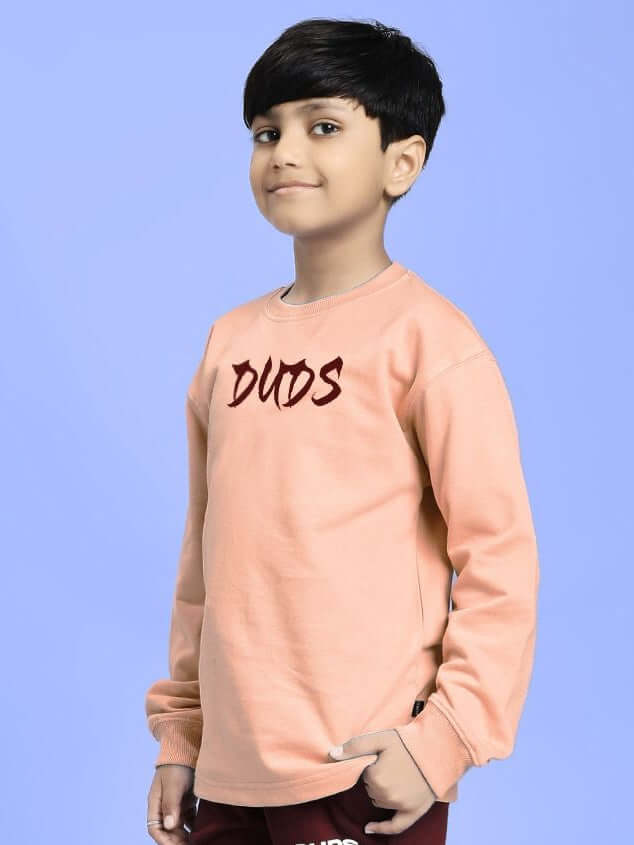 KOI FISH HARMONY SWEATSHIRT FOR BOYS AND GIRLS PEACH - KIDS SWEATSHIRT