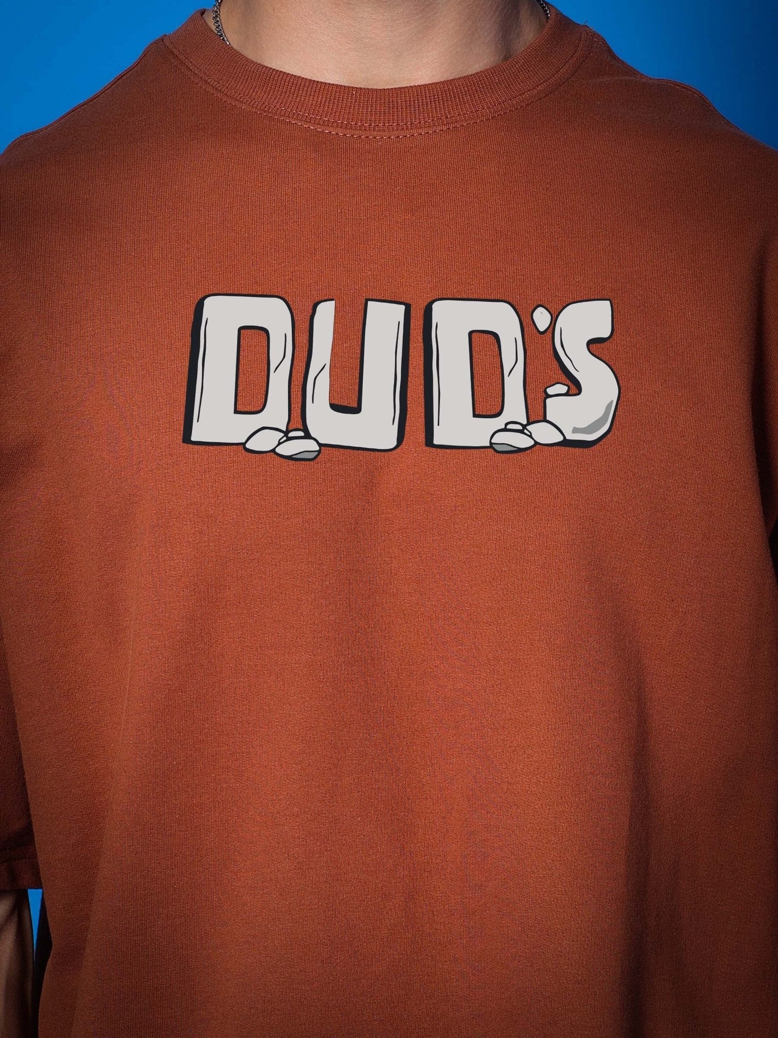 LETS ROCK OVER - SIZED T - SHIRT BROWN - T-shirt