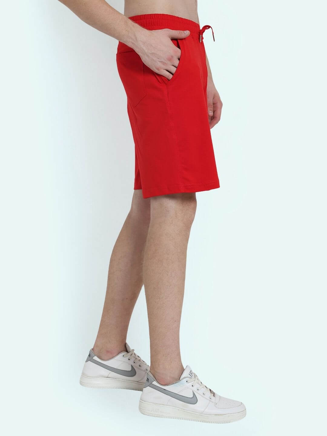 Love Heart Regular Fit Shorts (Red) - Wearduds