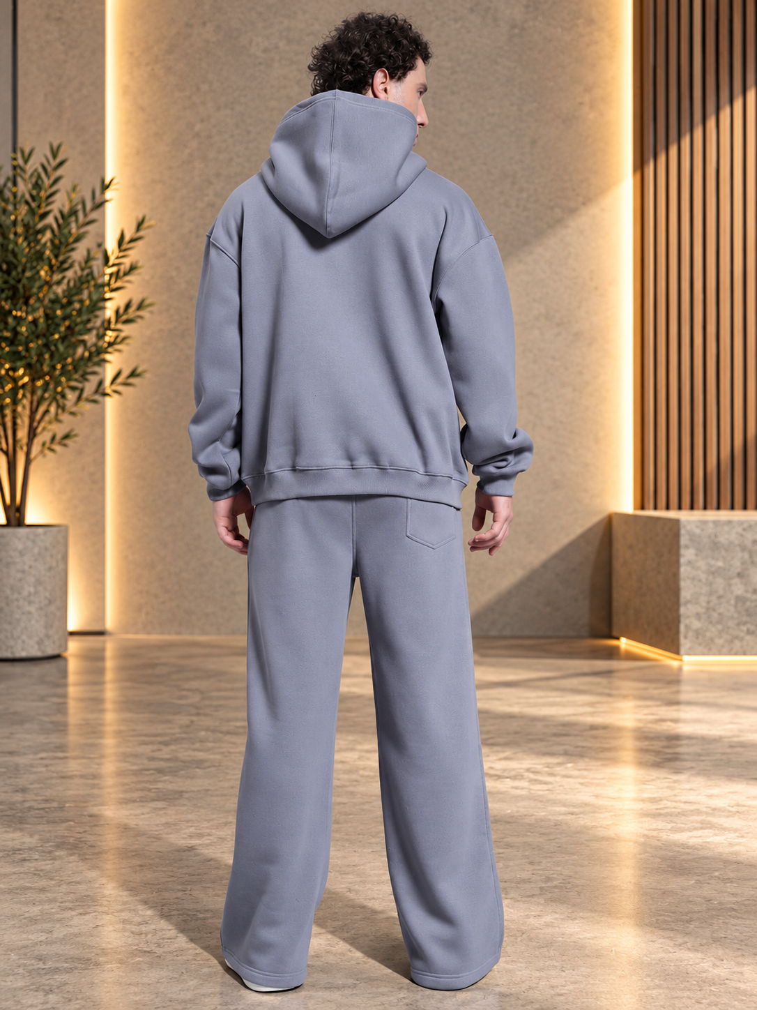 MAKE IT HAPPEN FLEECE CO-ORD SET GREY