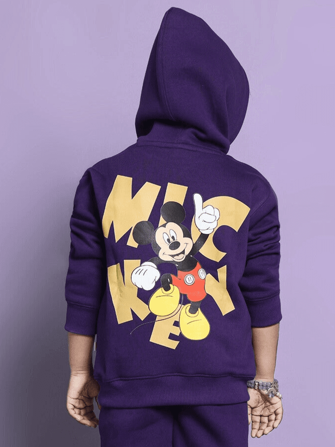 MILLER OVERSIZED HOODIE BOYS & GIRLS PURPLE - KIDS HOODIE