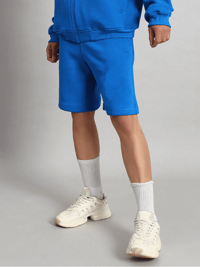 Muppet Duds Fleece Shorts in Blue - SHORTS