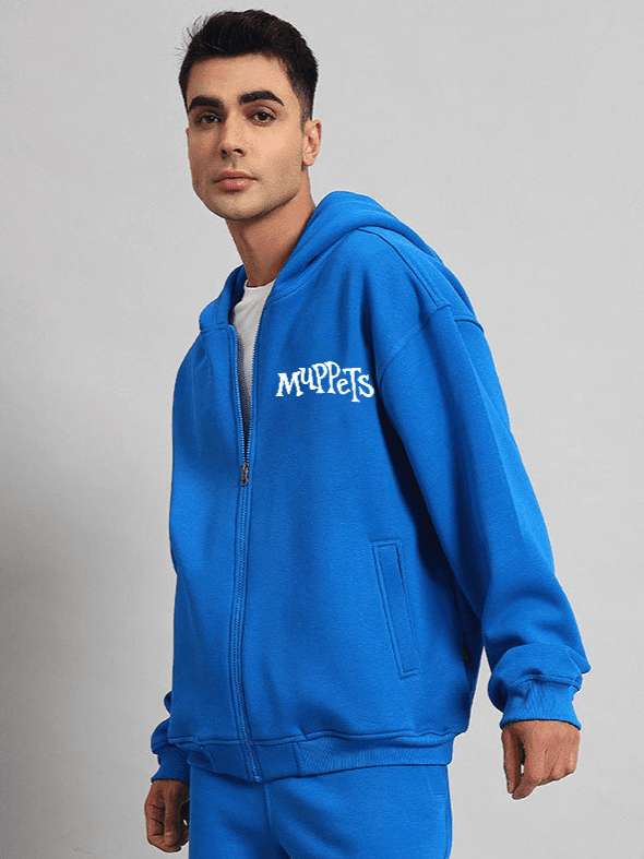 MUPPETS COTTON FLEECE HOODIE BLUE - Hoodie
