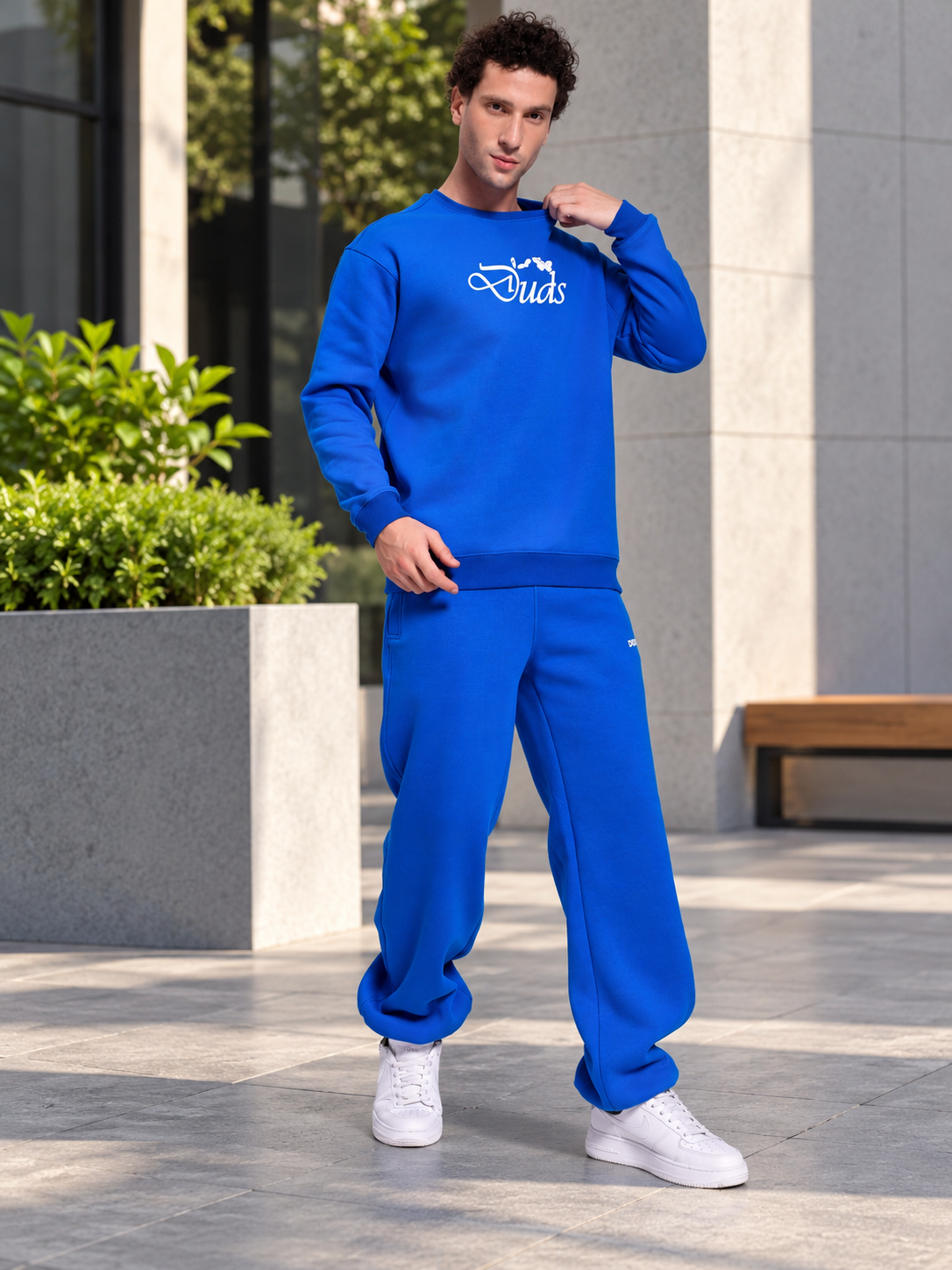 NATURE LINK FLEECE CO-ORD SET ROYAL BLUE