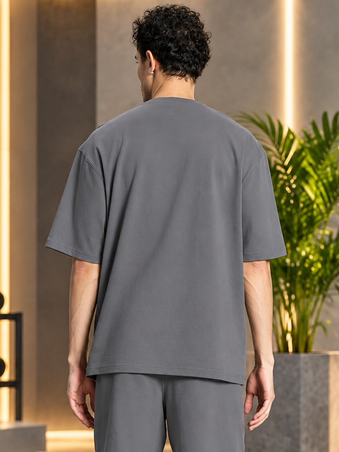 OUTLOOK OVER-SIZED T-SHIRT GREY - Wearduds, view 3