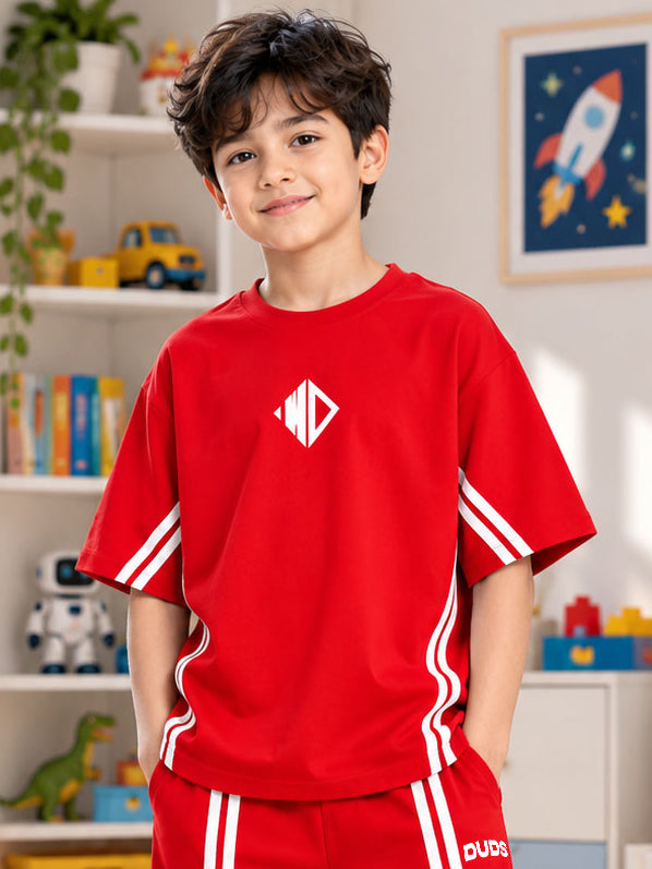 OUTLOOK T-SHIRT FOR BOYS GIRLS RED