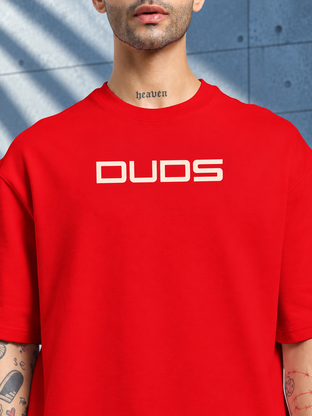 PORSCHE PRINTED OVER-SIZED T-SHIRT RED - Wearduds, view 5