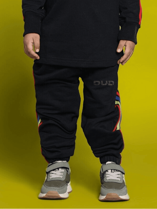 RAINBOW JOGGER FOR BOYS GIRLS BLACK - KIDS JOGGER