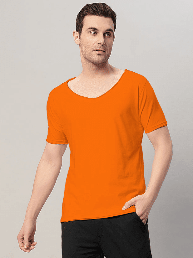 RICKY REGULAR FIT T - SHIRT ORANGE - T-shirt