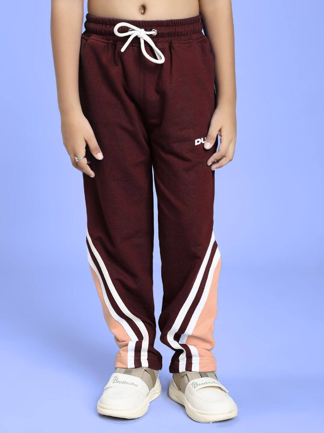 RIO ONE RELAXED FIT JOGGER FOR BOYS AND GIRLS MAROON - KIDS JOGGER
