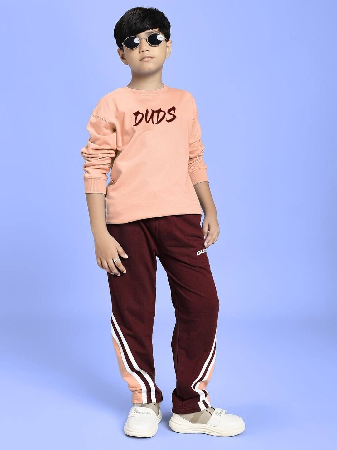 RIO ONE RELAXED FIT JOGGER FOR BOYS AND GIRLS MAROON - KIDS JOGGER