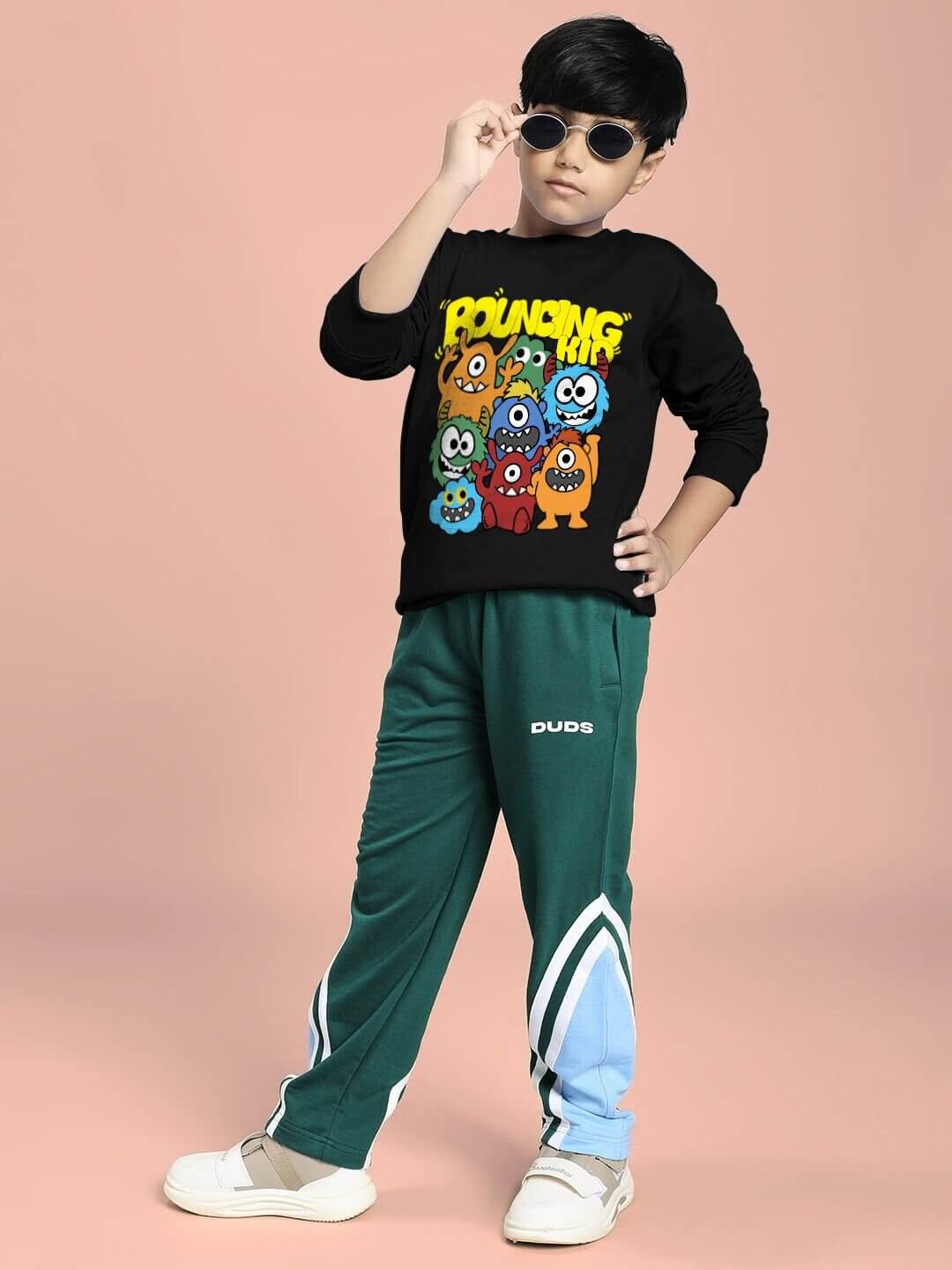 RIO ONE RELAXED FIT JOGGER FOR BOYS AND GIRLS TEAL GREEN - KIDS JOGGER