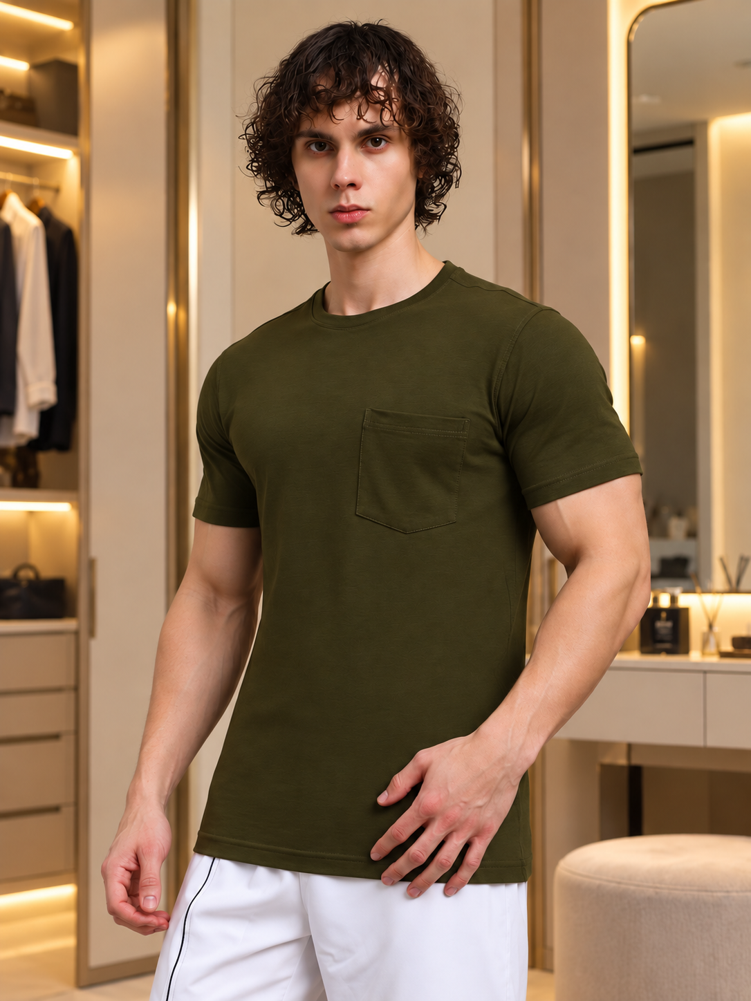 ROBAR REGULAR FIT T-SHIRT OLIVE