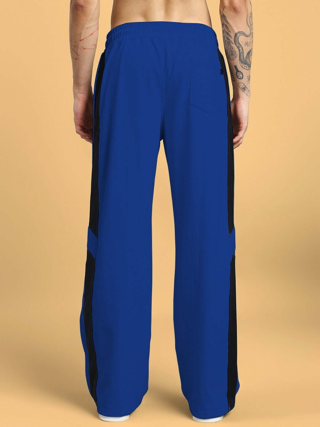 Back view of Royalson Premium Joggers in blue, highlighting premium construction and comfort for active and leisure wear.