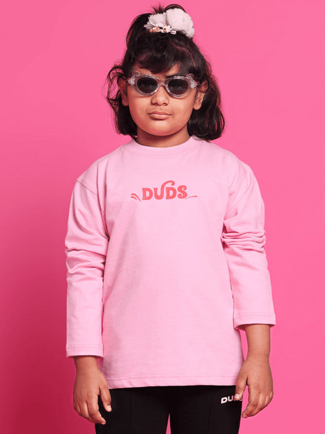 SCOOTER OVERSIZED SWEATSHIRT FOR BOYS GIRLS PINK - KIDS SWEATSHIRT