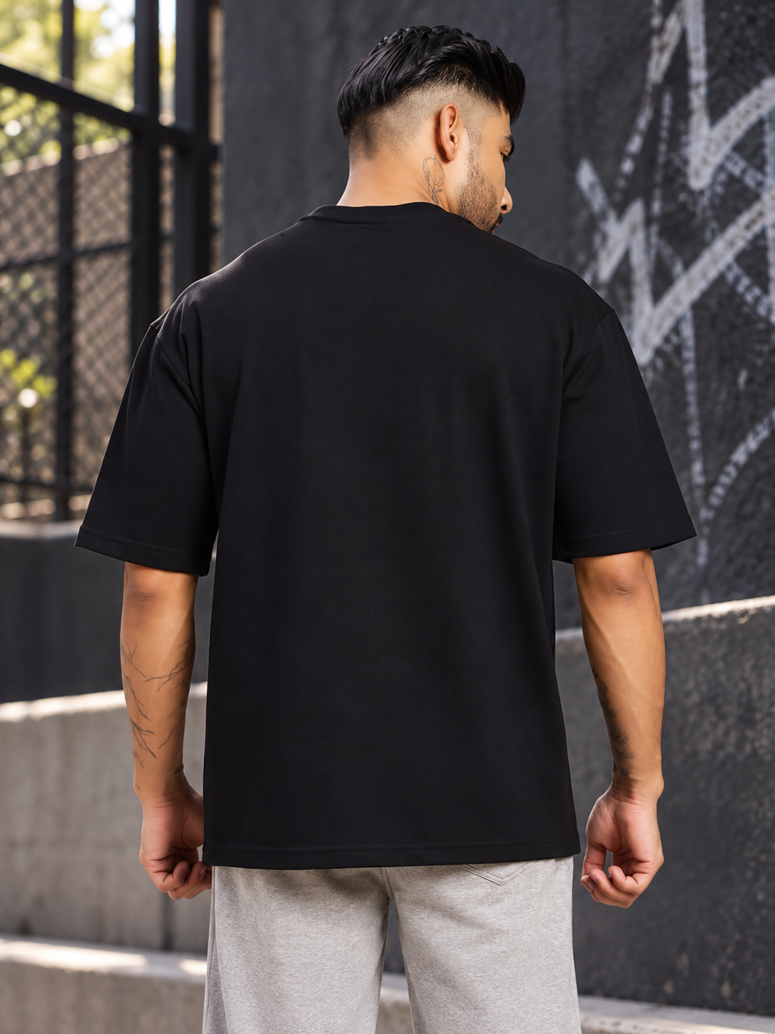 SHADOW SWIRL TIE-DYE T-SHIRT BLACK - Wearduds, view 3