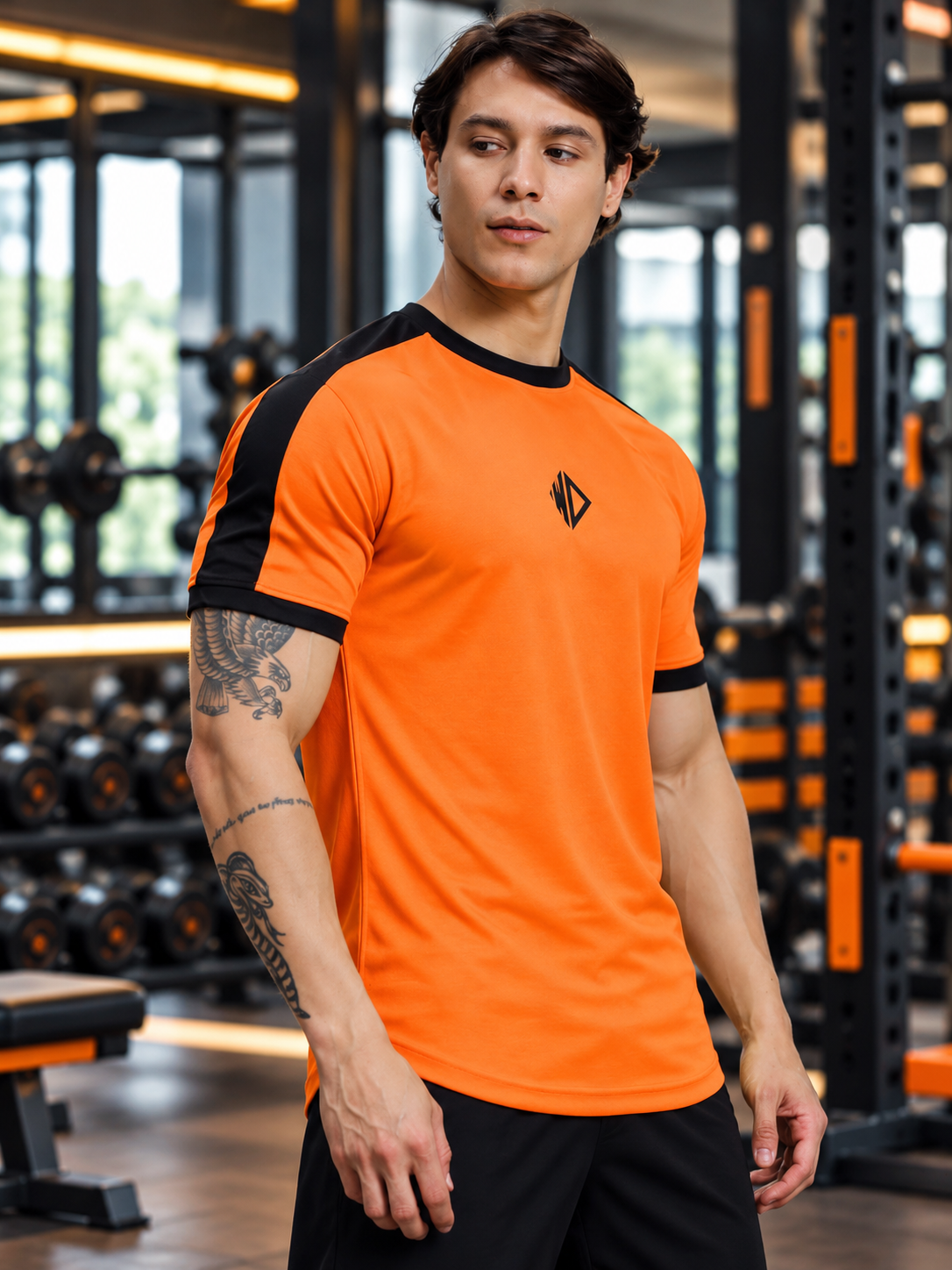 SHERPA REGULAR FIT T-SHIRT ORANGE - Wearduds, view 2