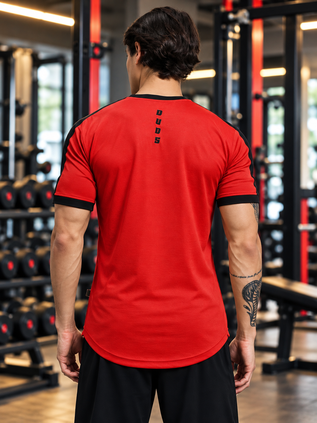 SHERPA REGULAR FIT T-SHIRT RED - Wearduds, view 3