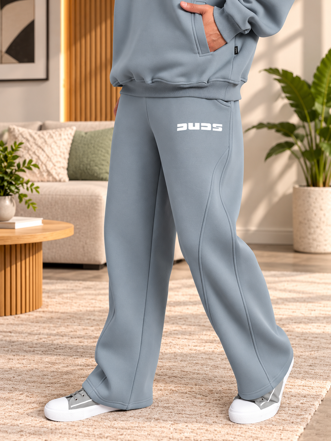 SHOOTER COTTON FLEECE CO-ORD GREY - Wearduds, view 7