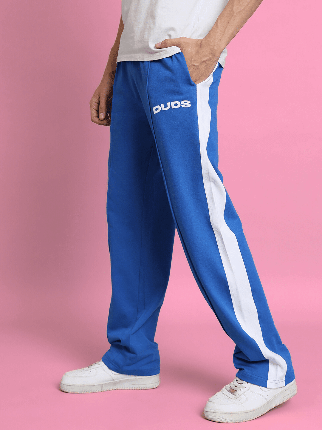SIDE SEAM PLATED JOGGERS ROYAL BLUE - JOGGER