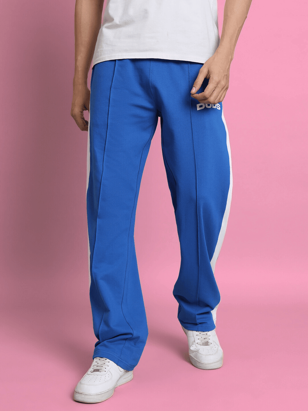 SIDE SEAM PLATED JOGGERS ROYAL BLUE - JOGGER