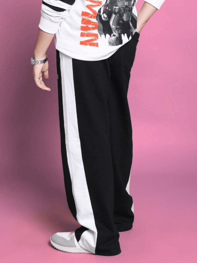 SIDE SEAM BAGGY JOGGER FOR BOYS & GIRLS BLACK - KIDS JOGGER