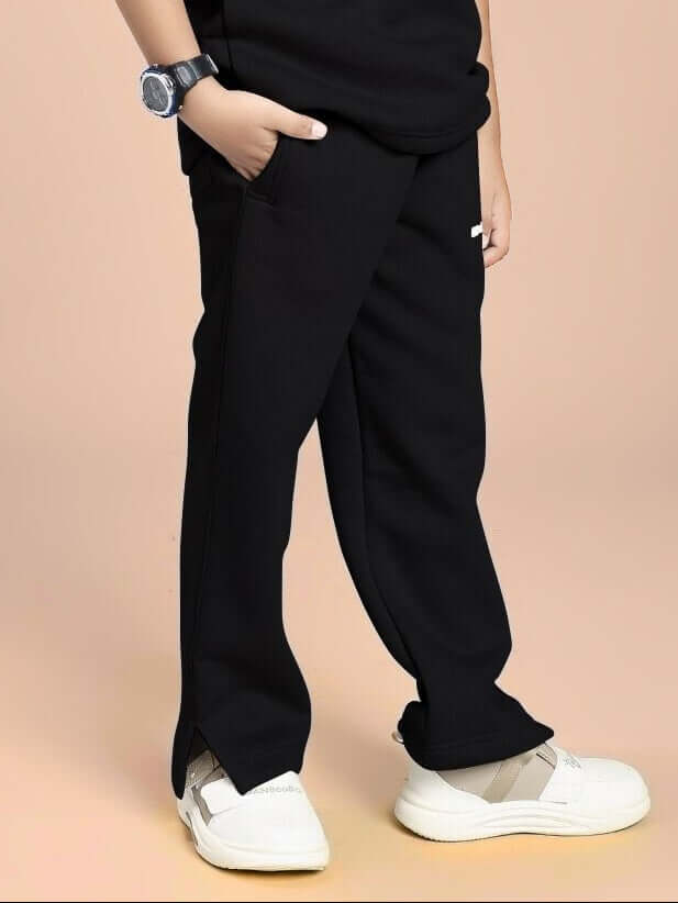 SKODA FLEECE JOGGER FOR BOYS AND GIRLS BLACK - KIDS JOGGER